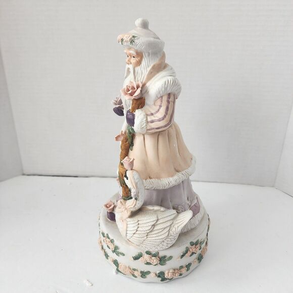 House of Lloyd Victorian Father Christmas Music Box 11 House Of Lloyd Victorian Father Christmas Music Box Figurine Ceramic Vtg